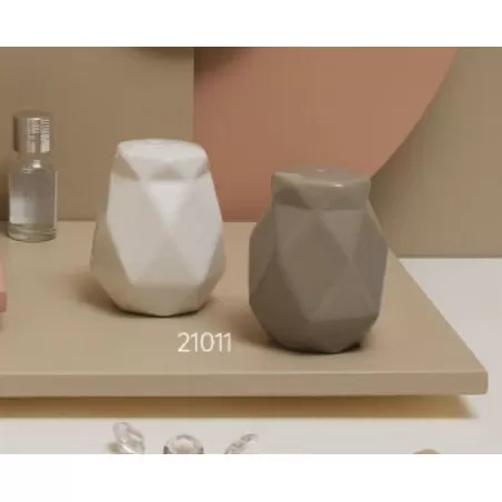 Bomboniera matrimonio claraluna 2021 sale e pepe bianco e tortora 21011 Claraluna - 2