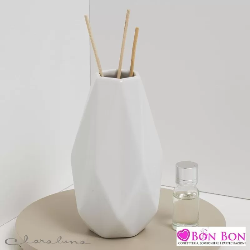 Bomboniera matrimonio claraluna 2021 vaso o diffusore bianco 21012 Claraluna - 1