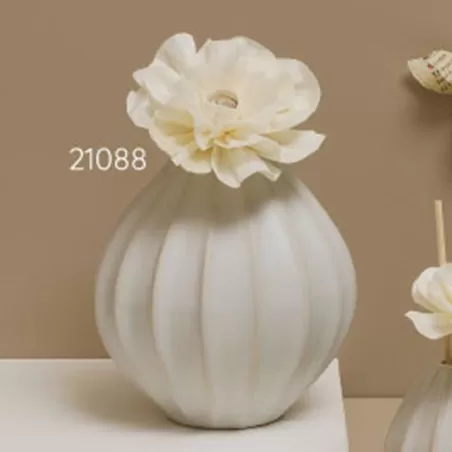 Bomboniera matrimonio claraluna 2021 vaso profumatore grande bianco 21088 Claraluna - 2