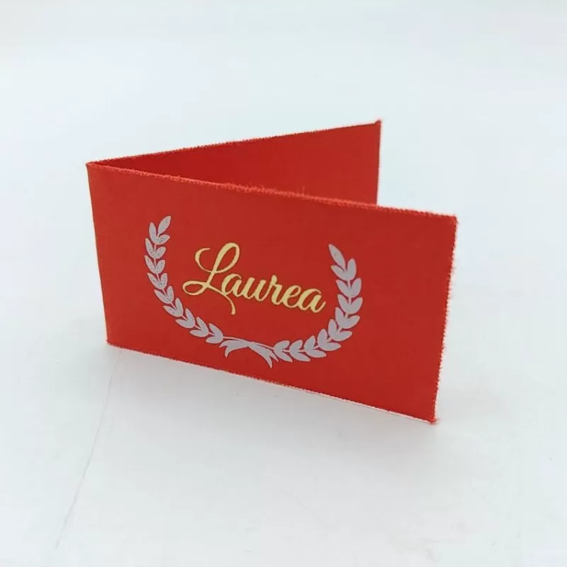 Confezione da 20 bigliettini con scritta laurea e corona d´alloro - 1