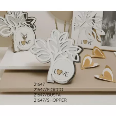 Bomboniera matrimonio claraluna 2021 profumatore con albero love 21647 Claraluna - 2