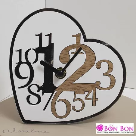 Bomboniera matrimonio claraluna 2021 orologio cuore 21651 Claraluna - 1