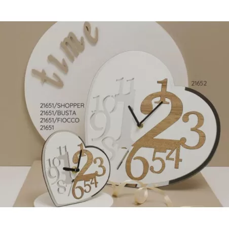 Bomboniera matrimonio claraluna 2021 orologio cuore 21651 Claraluna - 2