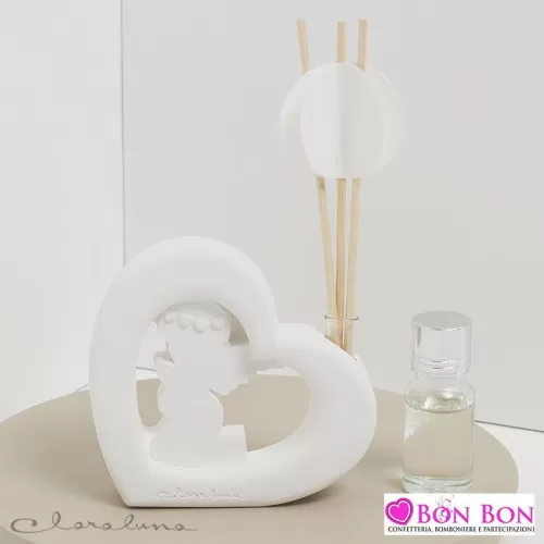 Bomboniera prima comunione profumatore angelo in gesso Claraluna - 1