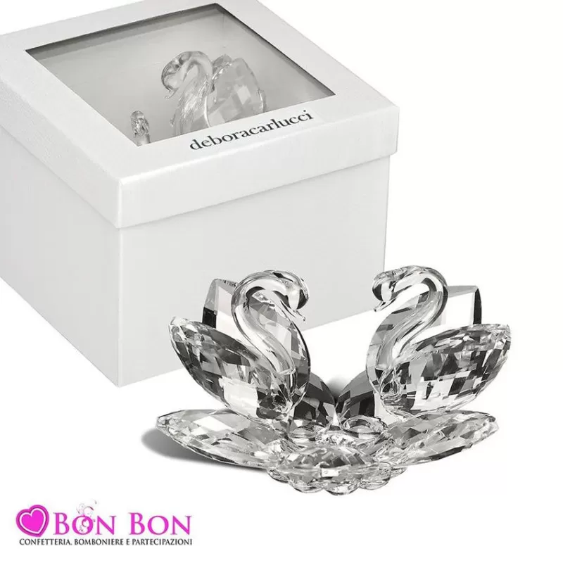 Bomboniera matrimonio debora carlucci 2021 coppia cigni grandi Debora Carlucci - 1