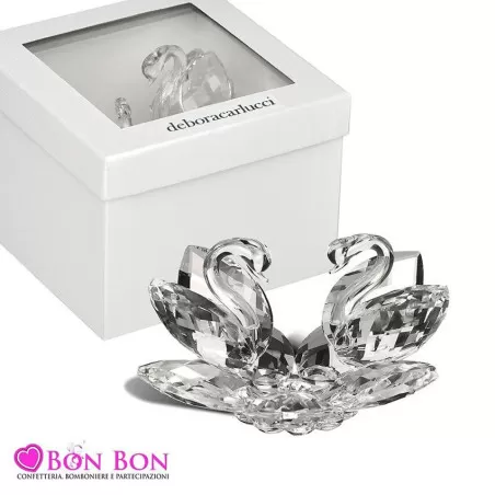 Bomboniera matrimonio debora carlucci 2021 coppia cigni grandi Debora Carlucci - 1