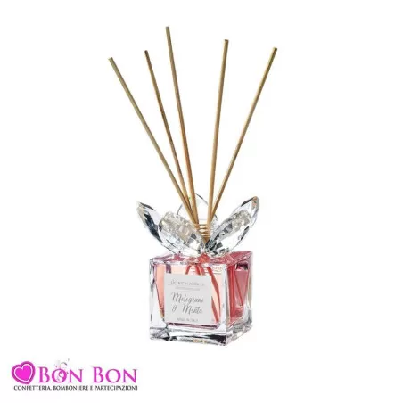 Bomboniera matrimonio debora carlucci 2021 profumo ambiente melograno menta Debora Carlucci - 1