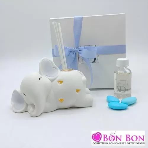Bomboniera nascita e battesimo elefante led AD - 1