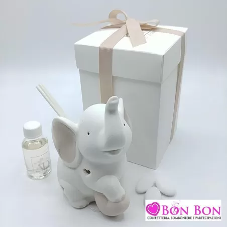 Bomboniera prima comunione profumatore elefante AD - 1
