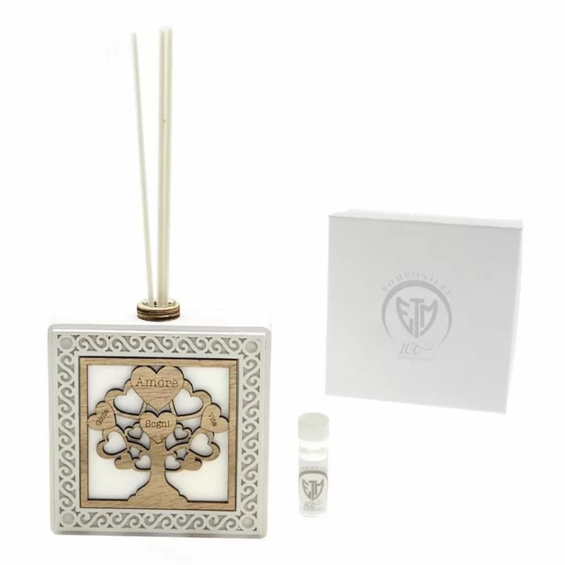 Bomboniera matrimonio diffusore greca con albero della vita ETM - 1