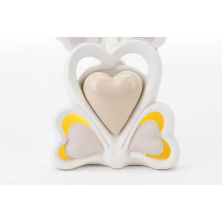 Bomboniera matrimonio profumatore led farfalla porcellana Le stelle - 3