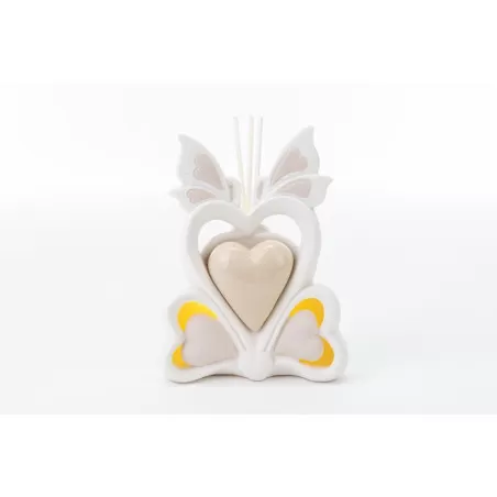 Bomboniera matrimonio profumatore led farfalla porcellana Le stelle - 14