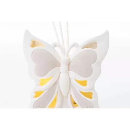 Bomboniera matrimonio profumatore led farfalla porcellana h.12x6 Le stelle - 3