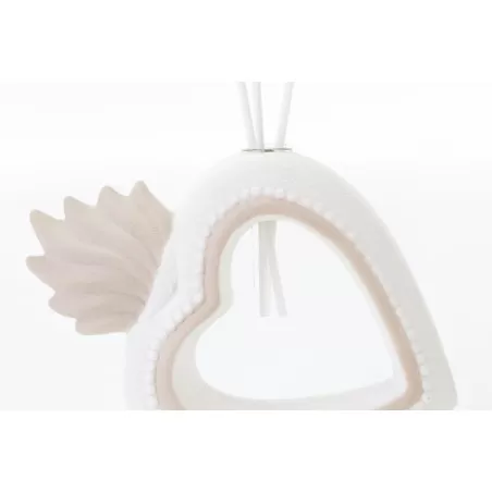 Bomboniera matrimonio profumatore cuore con ali porcellana Le stelle - 2