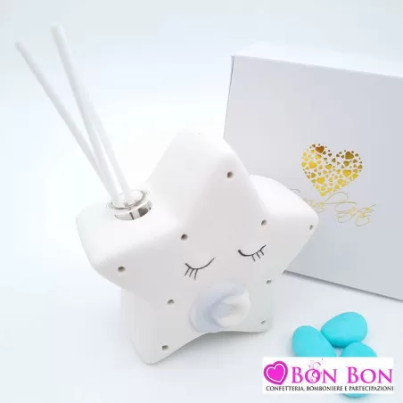 Bomboniera nascita e battesimo profumatore stella Royal Gifts - 1