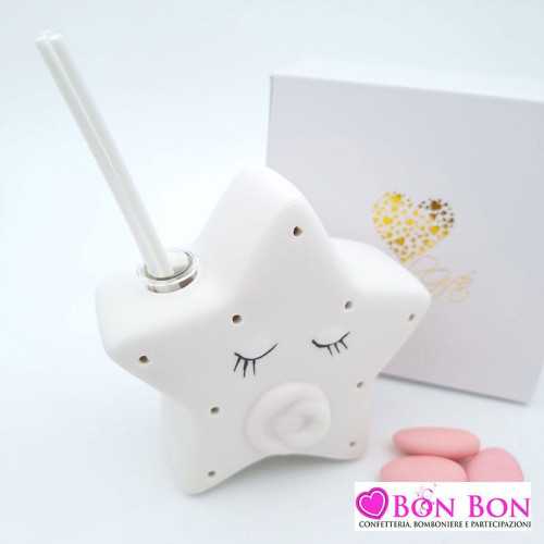 Bomboniera nascita e battesimo profumatore stella girl Royal Gifts - 1