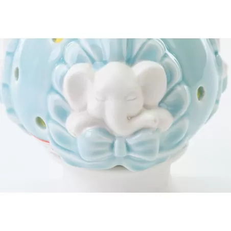 Bomboniera nascita e battesimo pomo led con elefante in porcellana Le stelle - 2