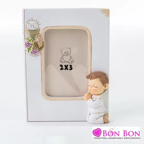 Bomboniera prima comunione portafoto bimbo Le stelle - 1