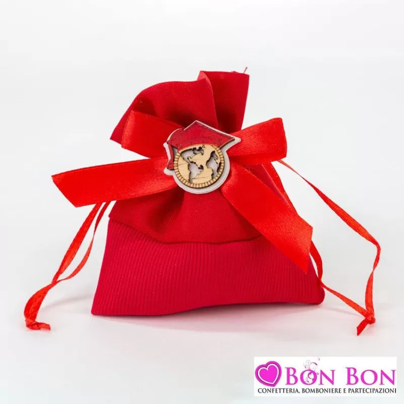 Sacchetto laurea cotone con applicazione Le stelle - 1