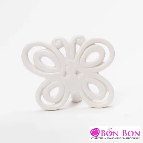 Bomboniera matrimonio farfalla bianca AD - 1