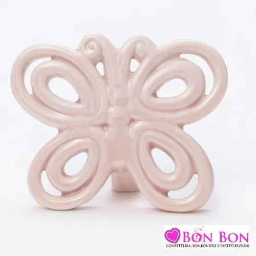 Bomboniera matrimonio farfalla rosa AD - 1