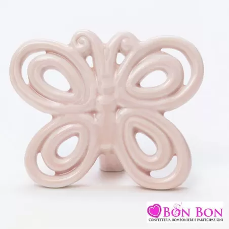 Bomboniera matrimonio farfalla rosa AD - 1