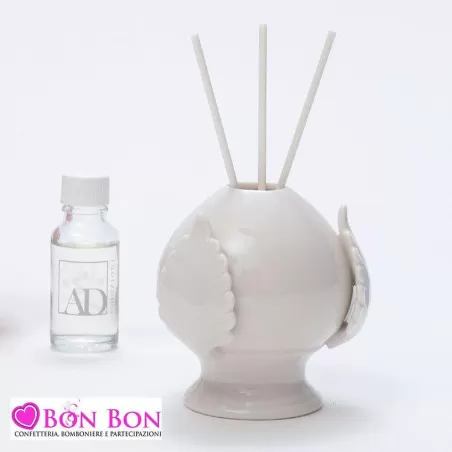 Bomboniera matrimonio profumatore pomo bianco AD - 1