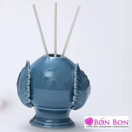 Bomboniera matrimonio profumatore pomo blu AD - 1