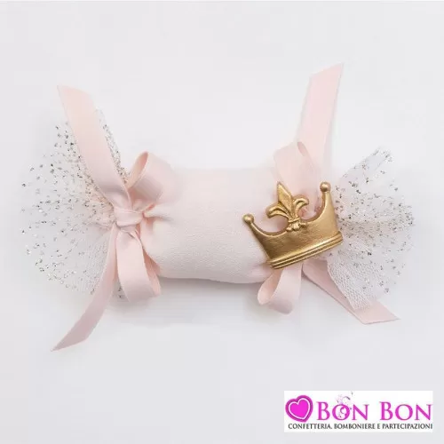 Sacchetto prima comunione con calamita corona oro AD - 1