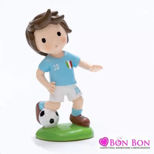 Bomboniera prima comunione calciatore maglia azzurra AD - 1