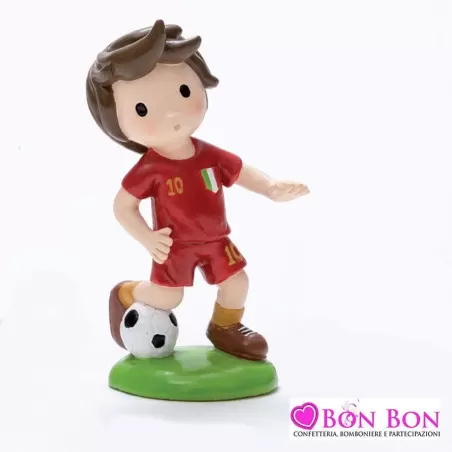 Bomboniera prima comunione calciatore maglia rossa AD - 1