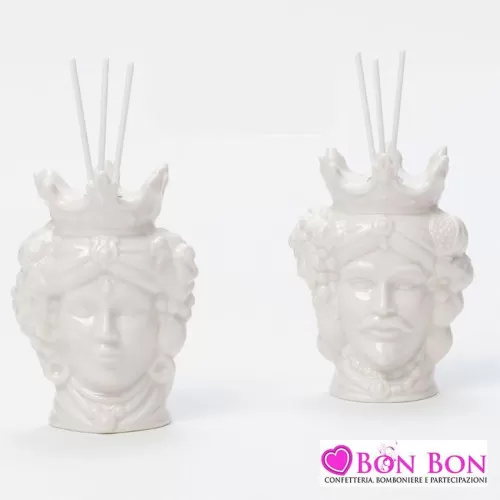 Bomboniera matrimonio profumatore testa di moro AD - 1