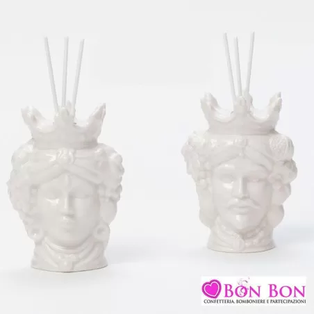 Bomboniera matrimonio profumatore testa di moro AD - 1