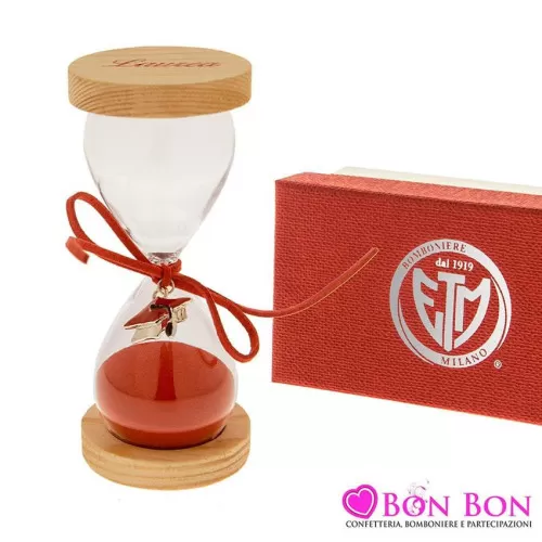 Bomboniera laurea clessidra con pendente tocco 12,5 ETM - 1