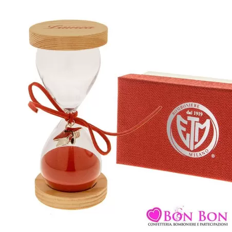 Bomboniera laurea clessidra con pendente tocco 12,5 ETM - 1