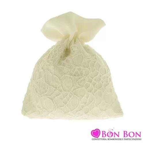 Sacchetto matrimonio bianco collezione AGATA ETM - 1