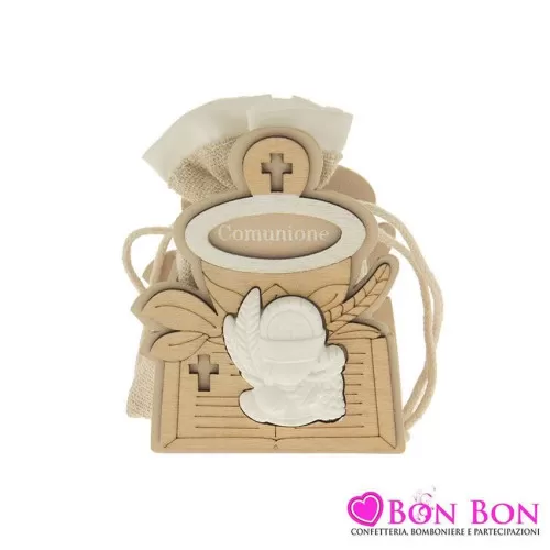 Scatolina legno prima comunione con sacchetto ETM - 1