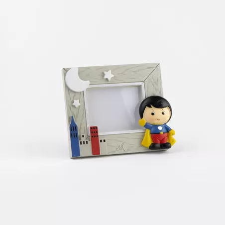 Bomboniera prima comunione portafoto piccolo supereroi Margot - 9