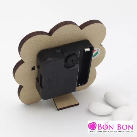 Bomboniera matrimonio siciliano orologio con mattonella maiolica - 2