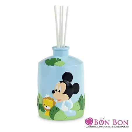 Bomboniera nascita e battesimo profumatore mickey con leone Disney - 1