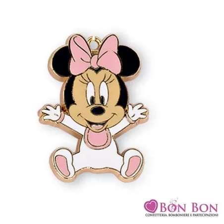 Bomboniera nascita e battesimo charm minnie Disney - 1