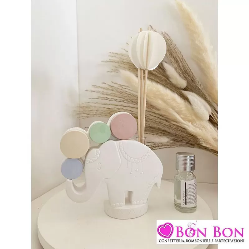 Bomboniera prima comunione profumatore elefante con kit Claraluna - 1