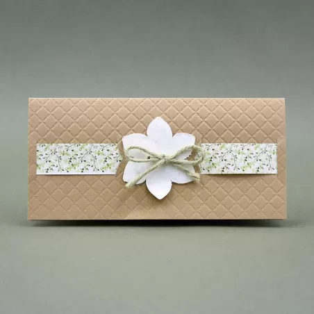 Partecipazione matrimonio rustica con fiori e semi Alessia Partecipazioni - 1