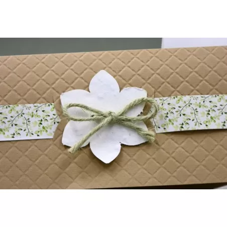 Partecipazione matrimonio rustica con fiori e semi Alessia Partecipazioni - 4