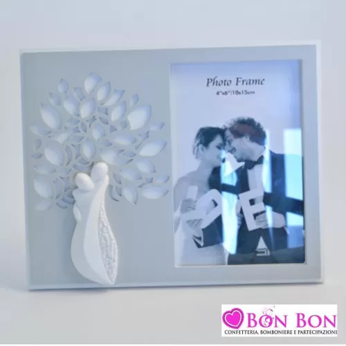 Bomboniera matrimonio claraluna portafoto con albero traforato Claraluna - 1