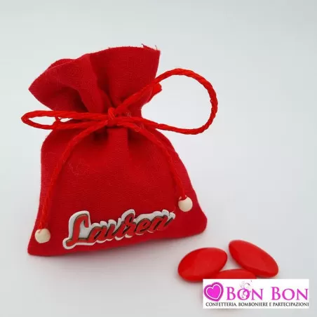 Sacchetto laurea con applicazione scritta laurea - 1