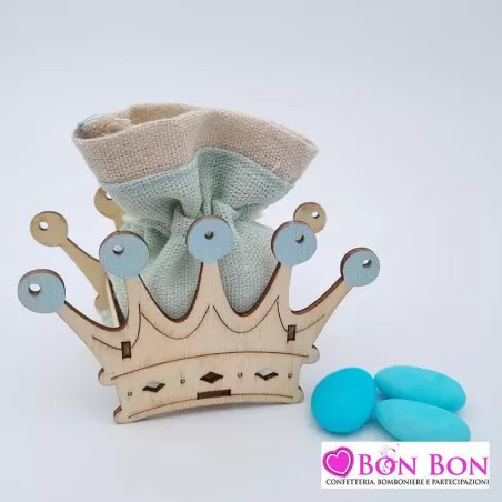 Scatolina legno corona celeste - 1
