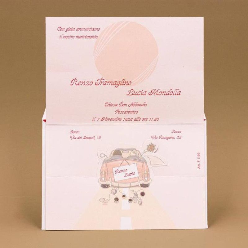 Partecipazione matrimonio famà F1190 Ferdinando Fam - 3 Partecipazione matrimonio famà F1190 Ferdinando Fam - 3