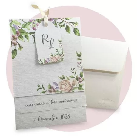 Partecipazione di nozze economica modello calendario Ferdinando Fam - 1