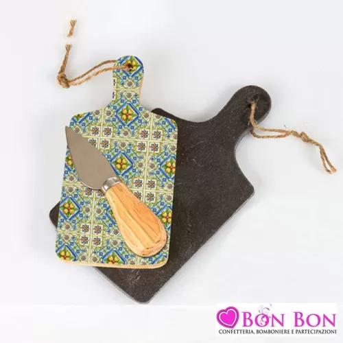 Bomboniera matrimonio solidale cuorematto coppia taglieri Cuorematto - 1